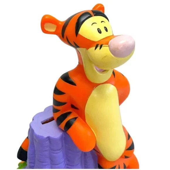 Vintage Winnie The Pooh & Tigger The Tiger PVC Set Of 2 Peggy Banks Room Décor - Picture 15 of 16